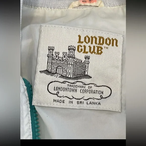 London Town/London fog 1980s ladies parachute jacket‎ windbreaker size medium - Picture 10 of 15